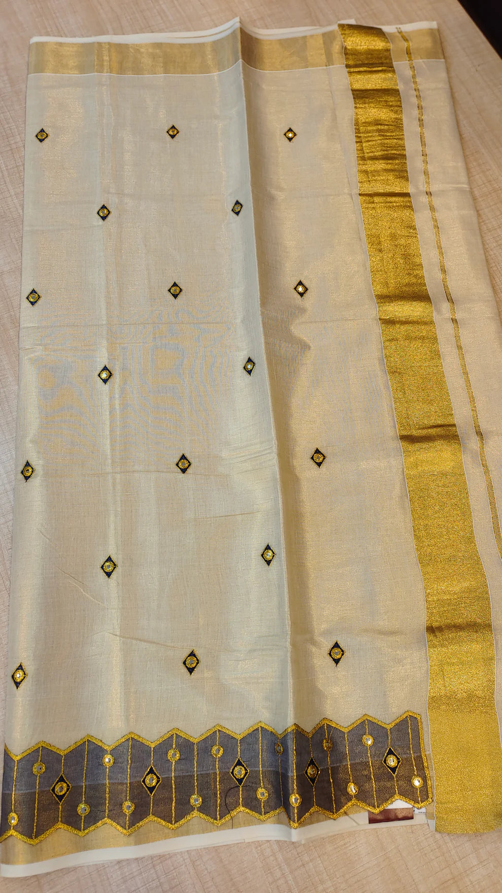 MIrror Work Tissue Saree