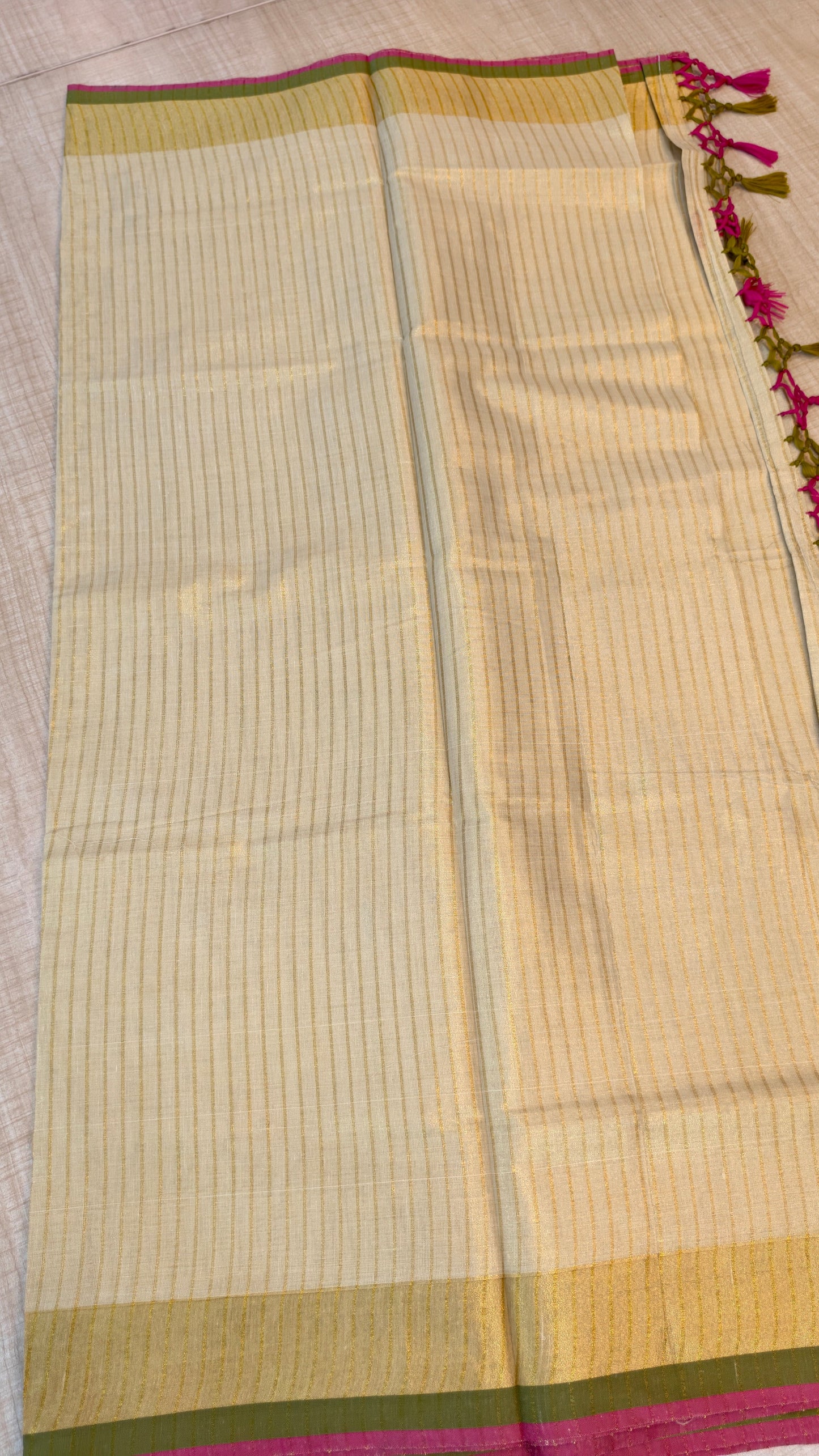 Striped Tissue Kerala Saree