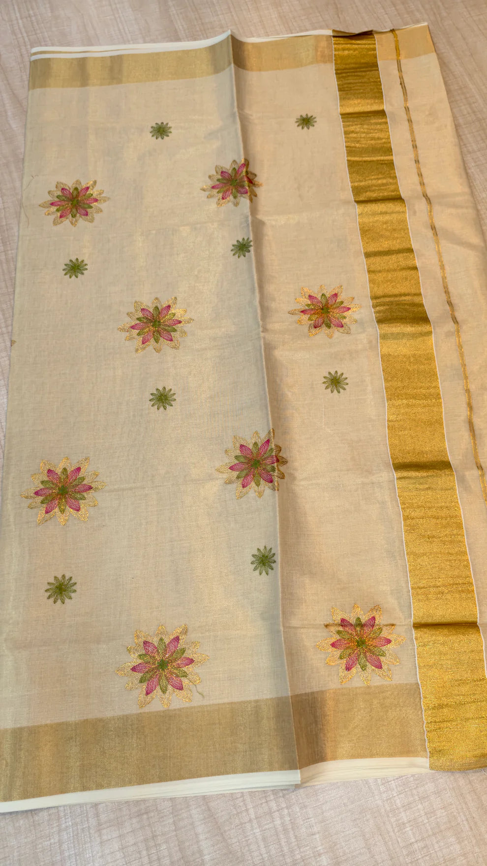 Floral Tissue Saree