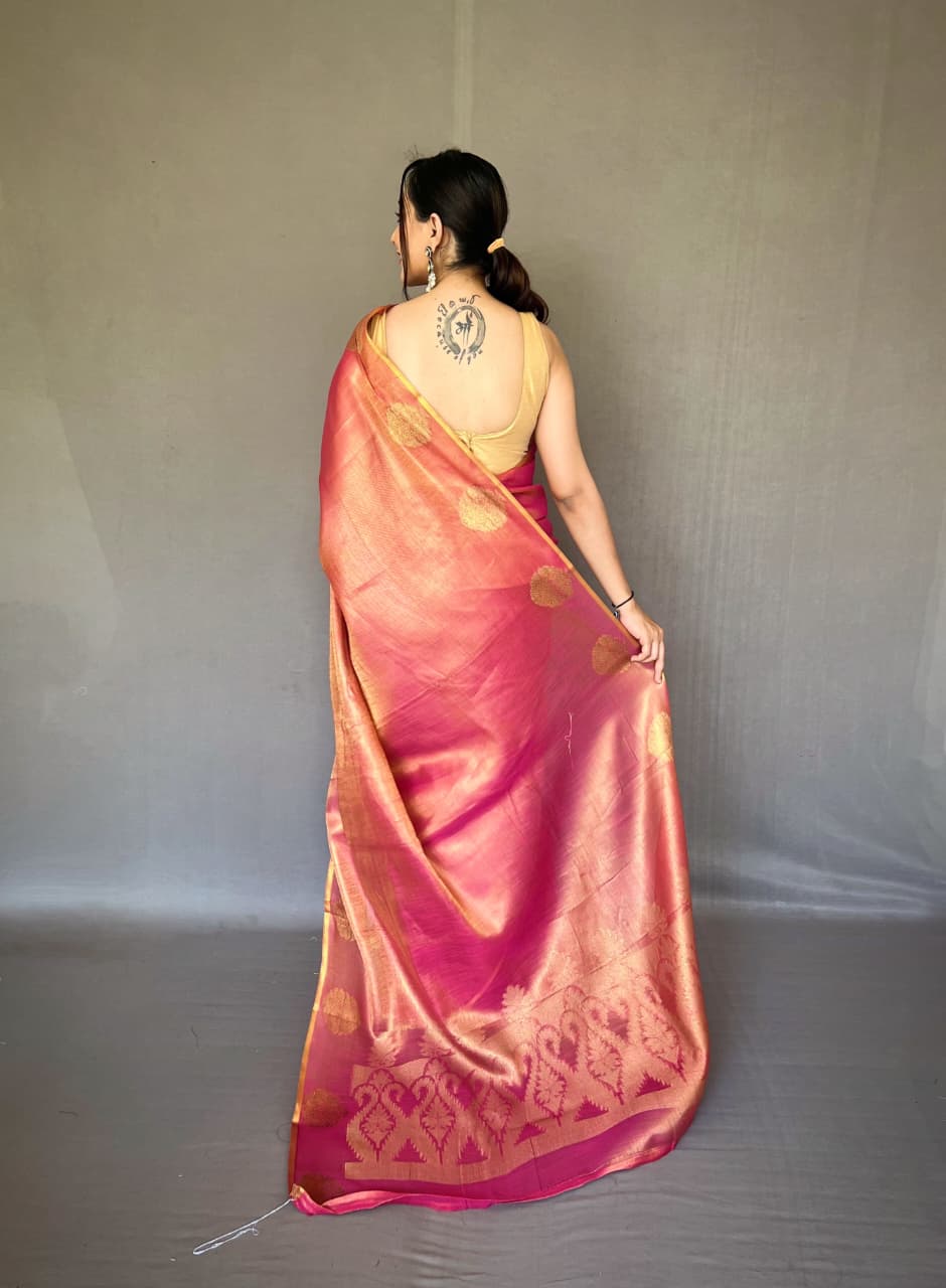 Gulabo Tissue Silk Saree