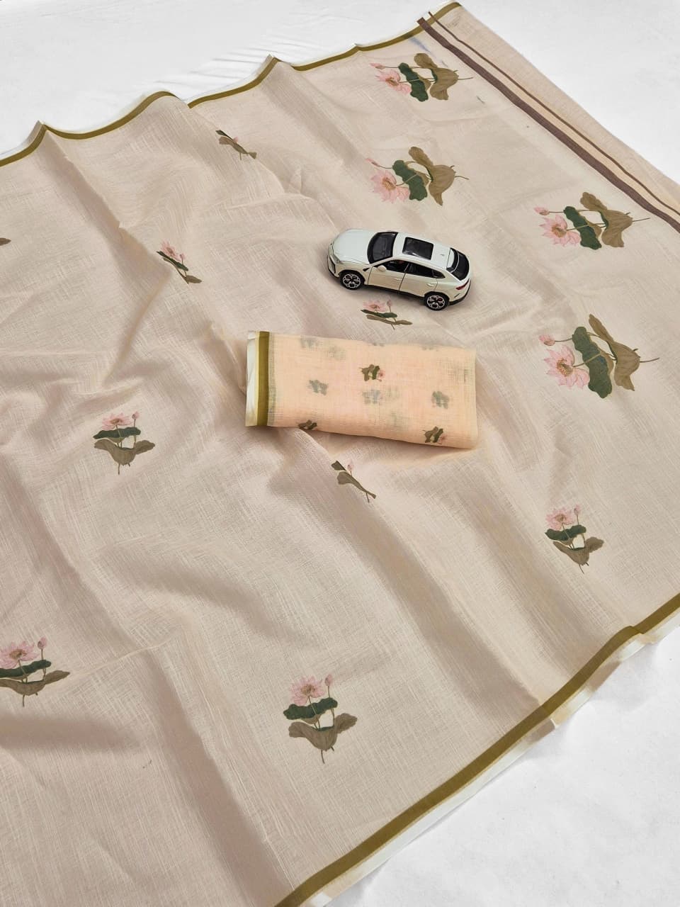 Linen Designer Saree