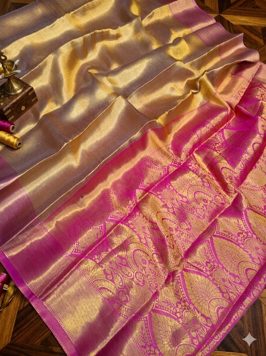 Banarasi Bridal Tissue Silk Saree