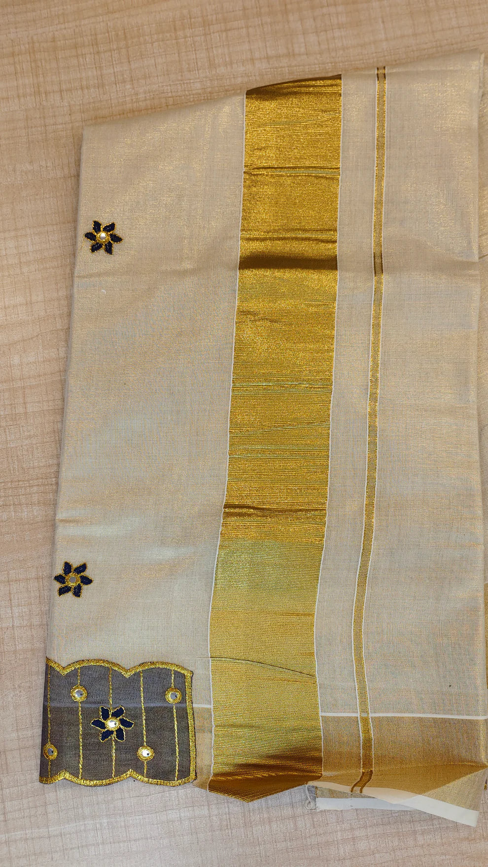 MIrror Work Tissue Saree