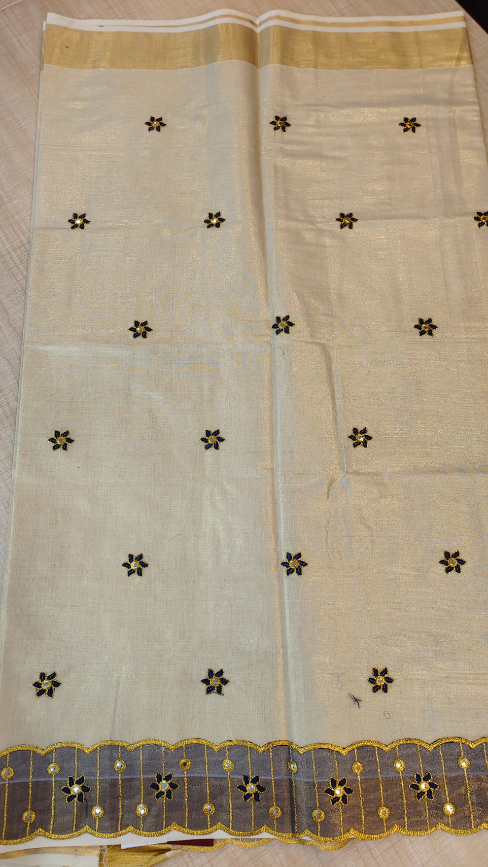 MIrror Work Tissue Saree