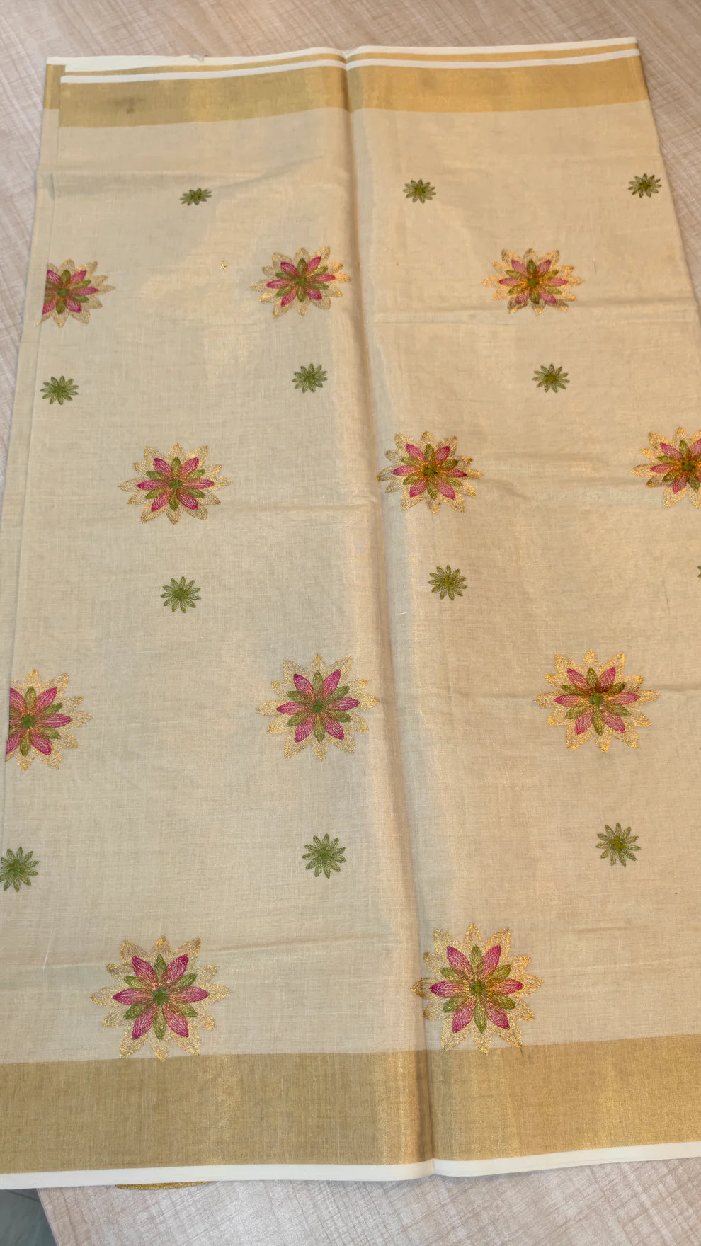 Floral Tissue Saree