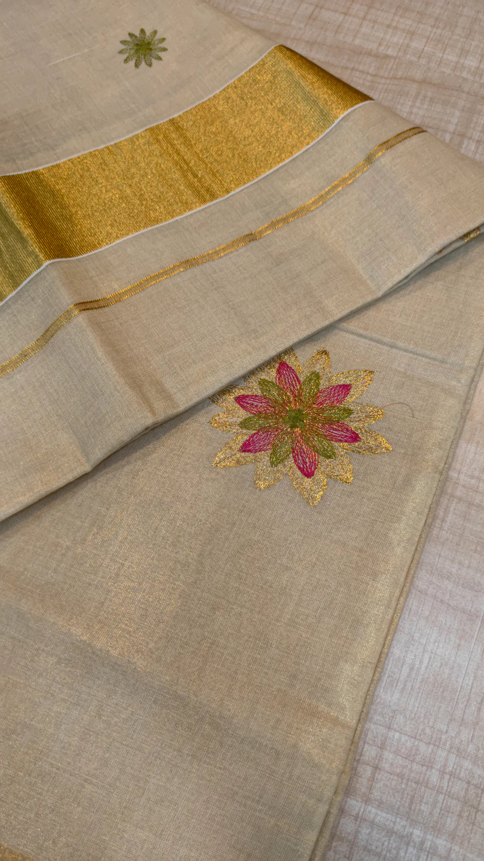 Floral Tissue Saree