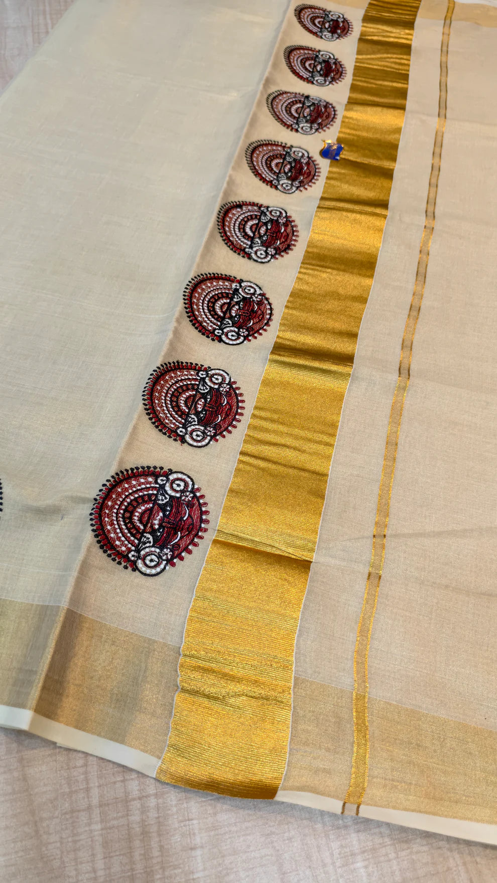 Kathak Motif Tissue Saree