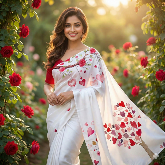 Valentine Special Saree