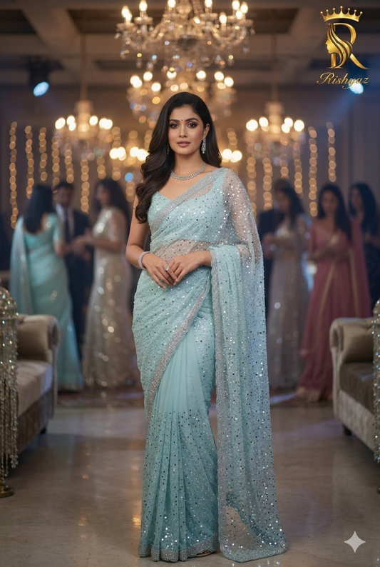 Exclusive Designer Beads & Sequins Saree