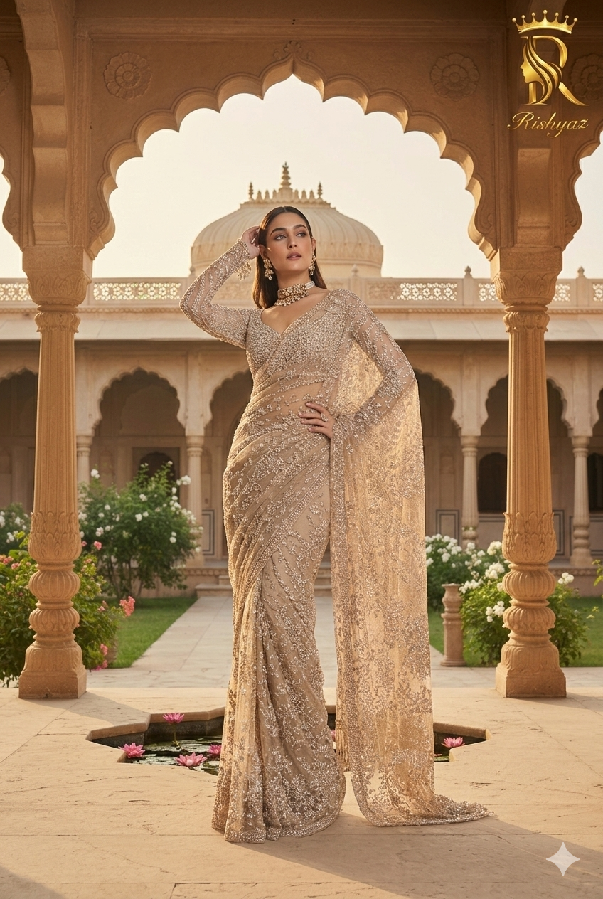 New Trending Bollywood Blockbuster Sequins Saree