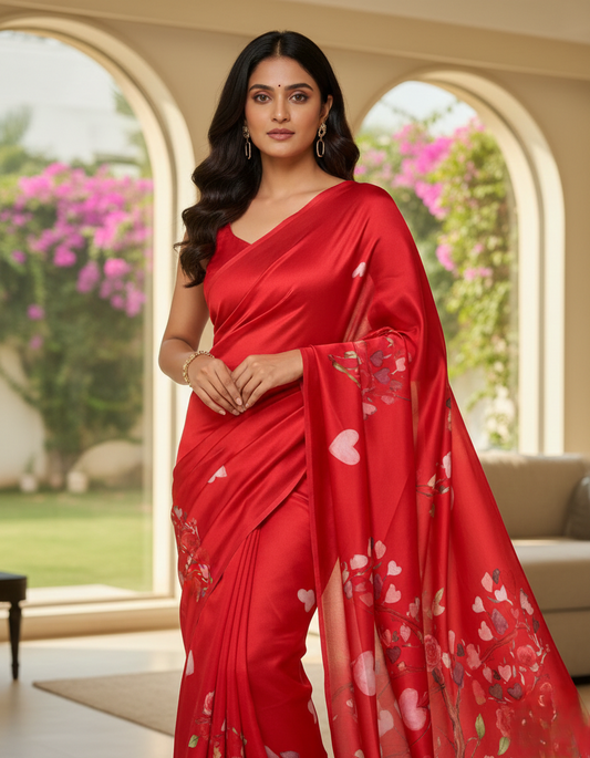 Valentine Special Saree