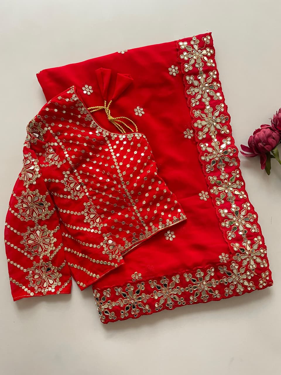 Bollywood Blockbuster Original Mirror Design Saree