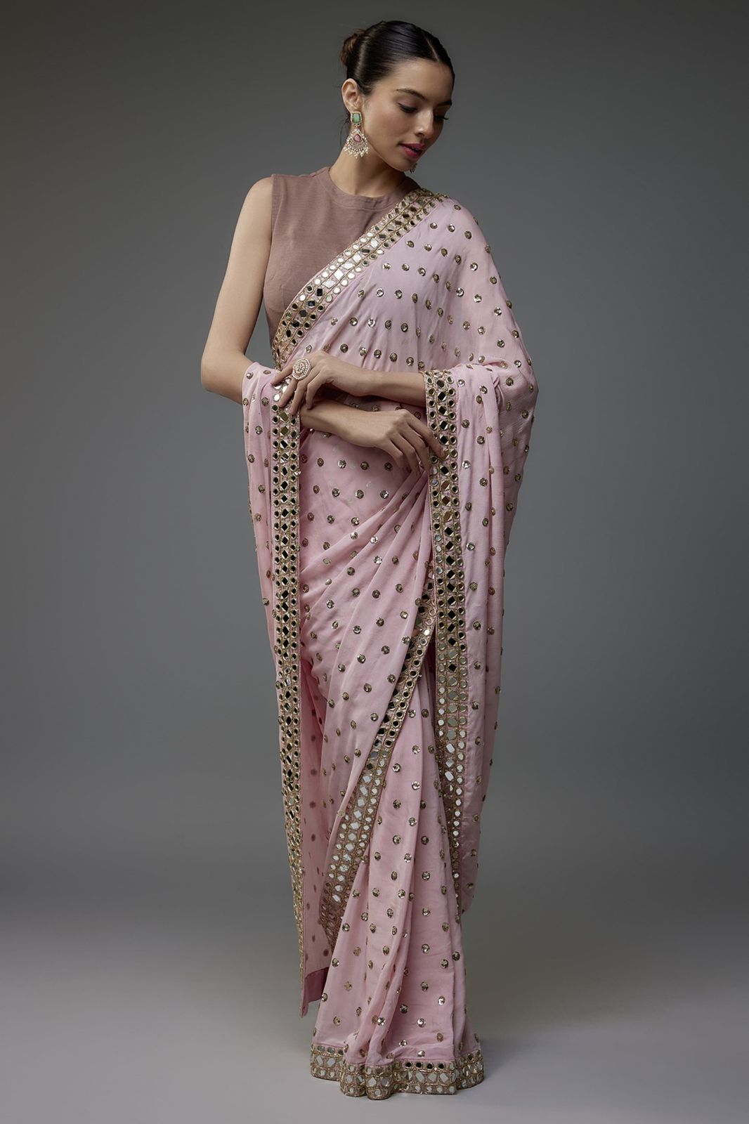 New Trending Bollywood Blockbuster Sequins Saree