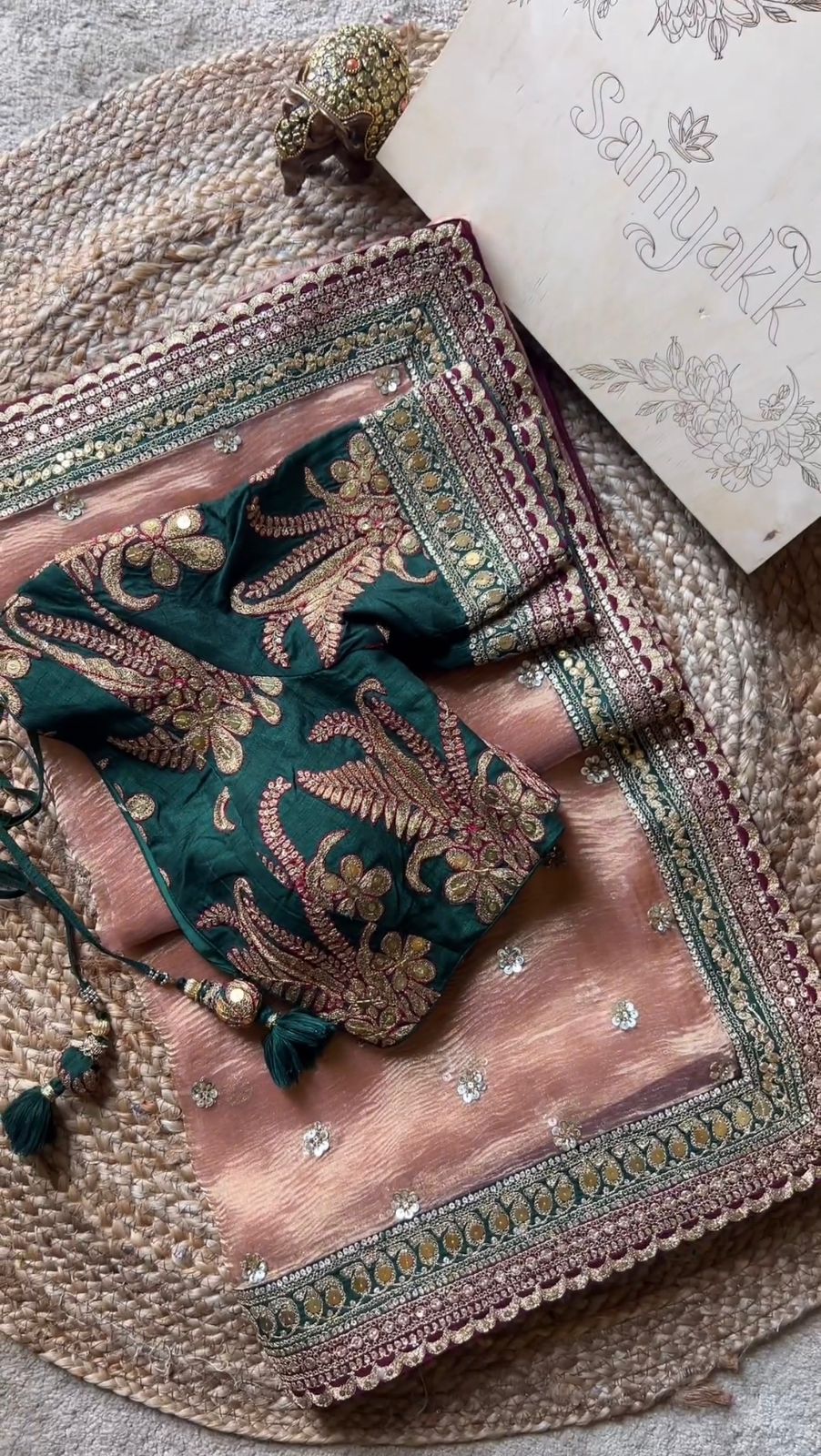 Beautiful Designer Saree in Twill Net Fabric