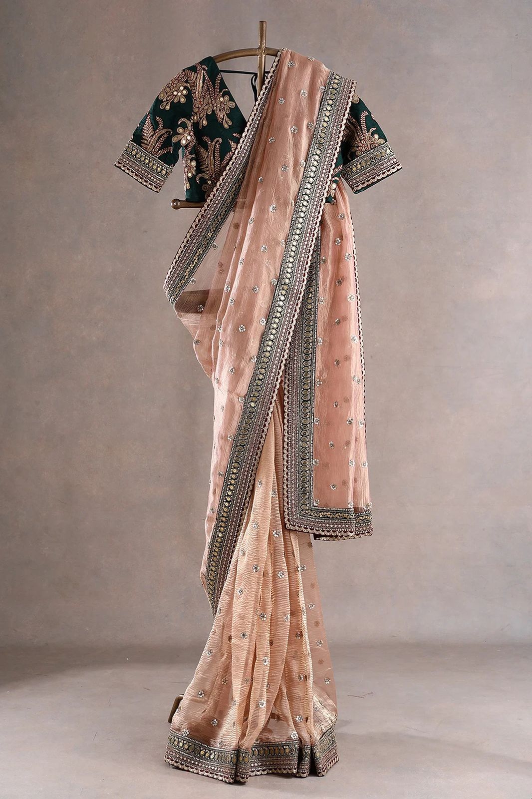 Beautiful Designer Saree in Twill Net Fabric