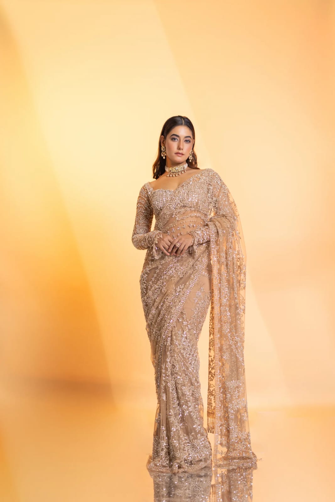 New Trending Bollywood Blockbuster Sequins Saree