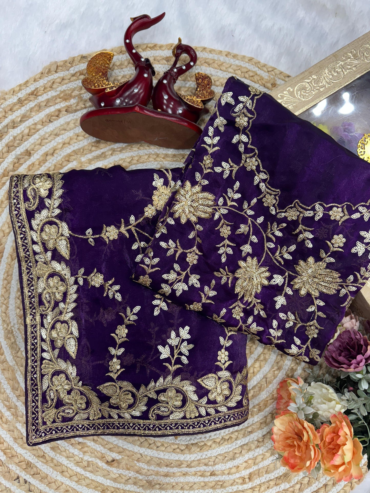 Designer Sequins Saree