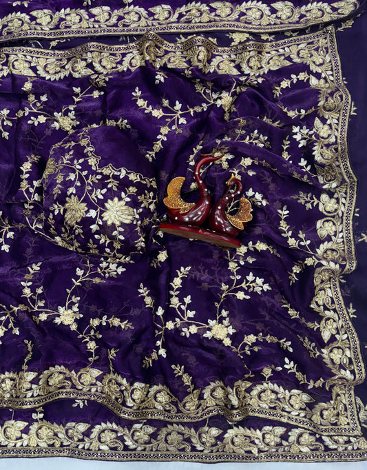 Designer Sequins Saree