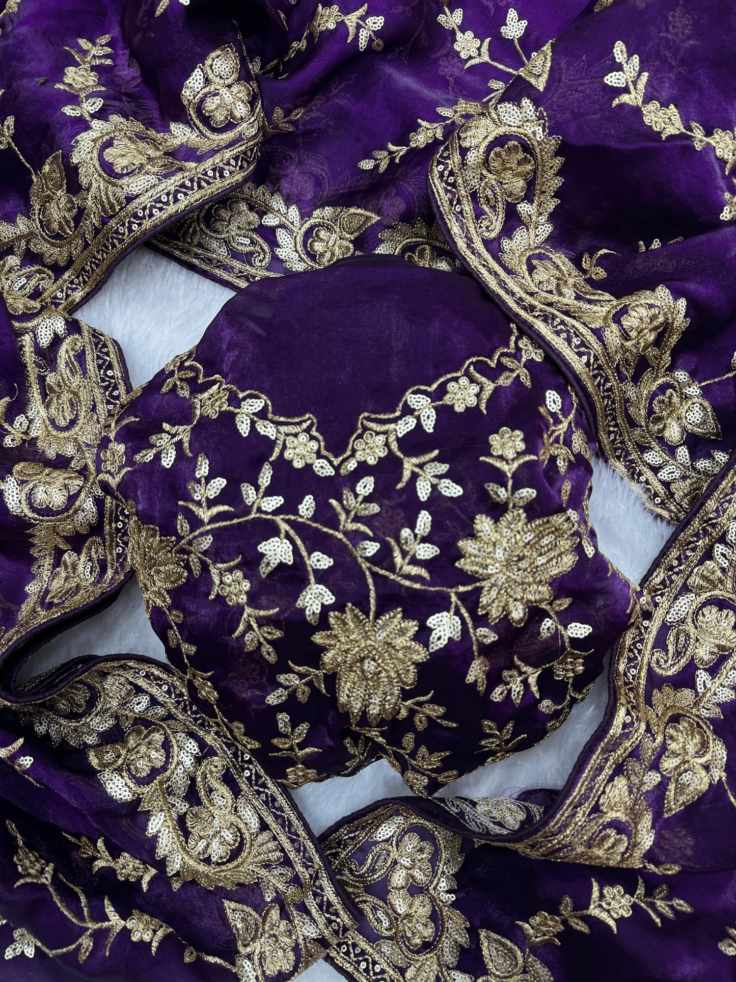 Designer Sequins Saree