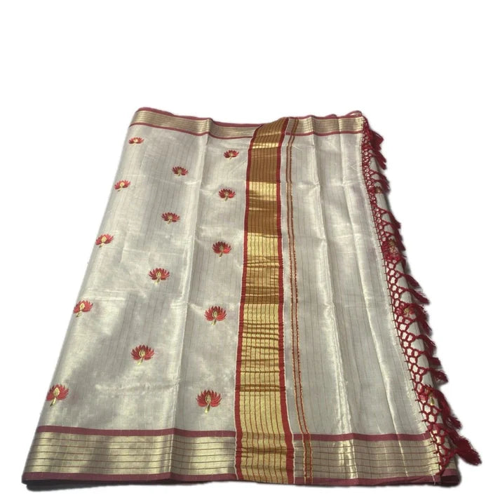 Kerala Tissue Floral Saree