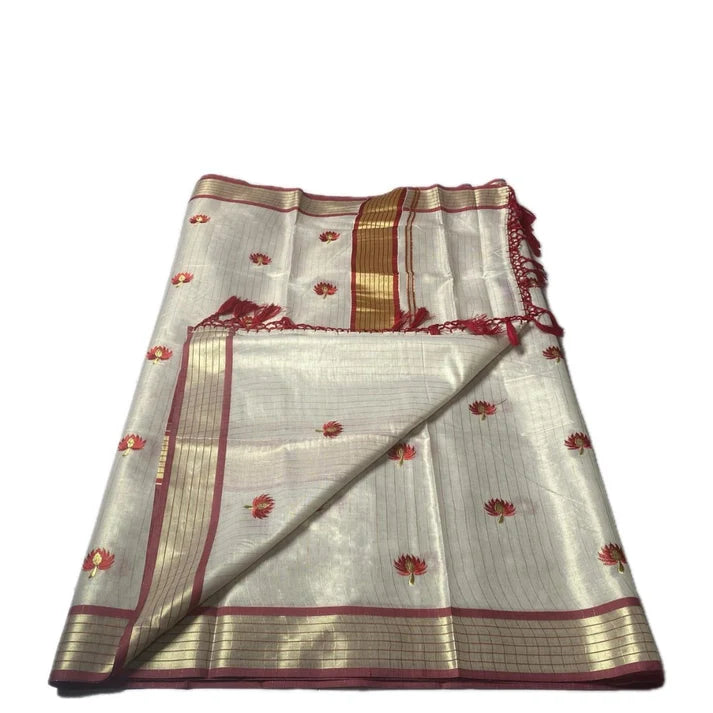 Kerala Tissue Floral Saree