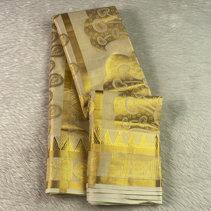 Kerala Tissue Gold Saree