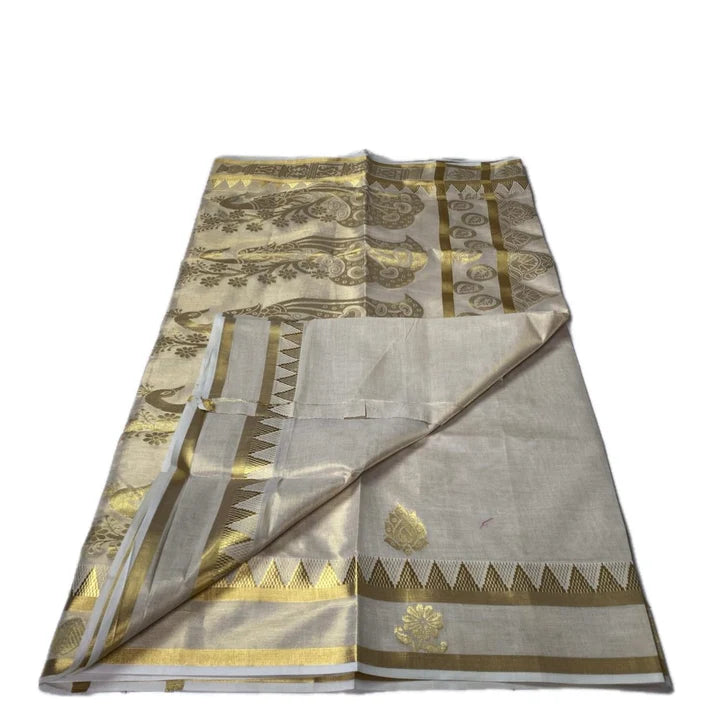 Kerala Tissue Gold Saree