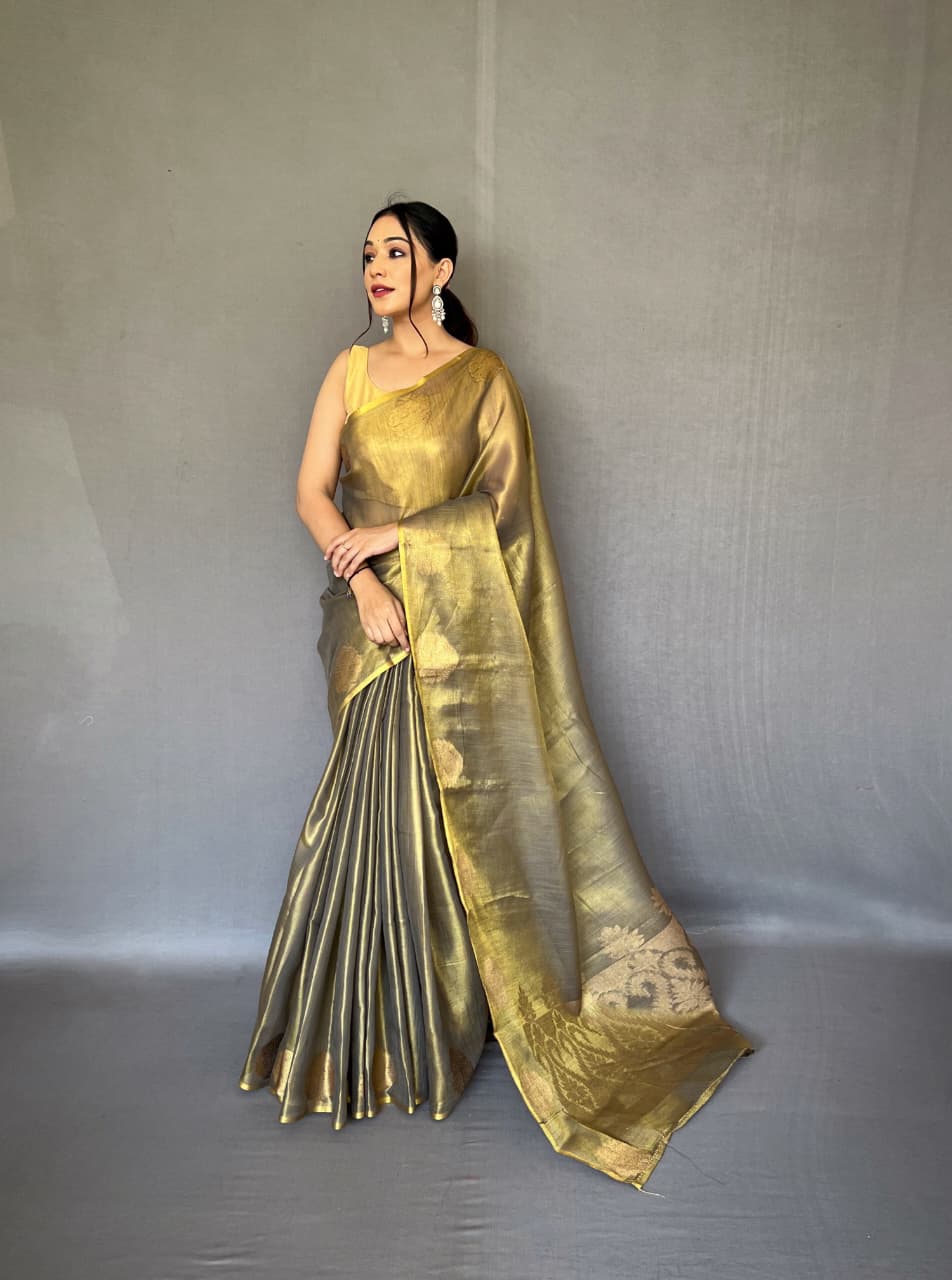 Gulabo Tissue Silk Saree
