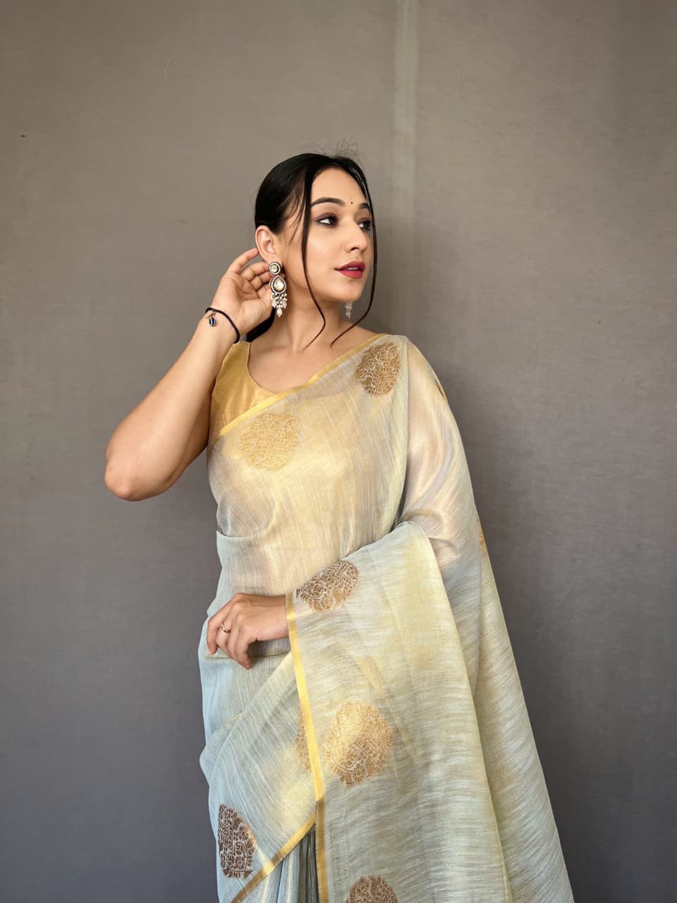 Gulabo Tissue Silk Saree