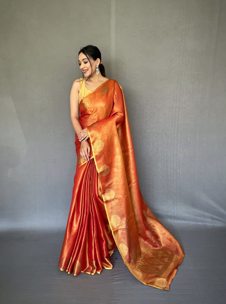 Gulabo Tissue Silk Saree