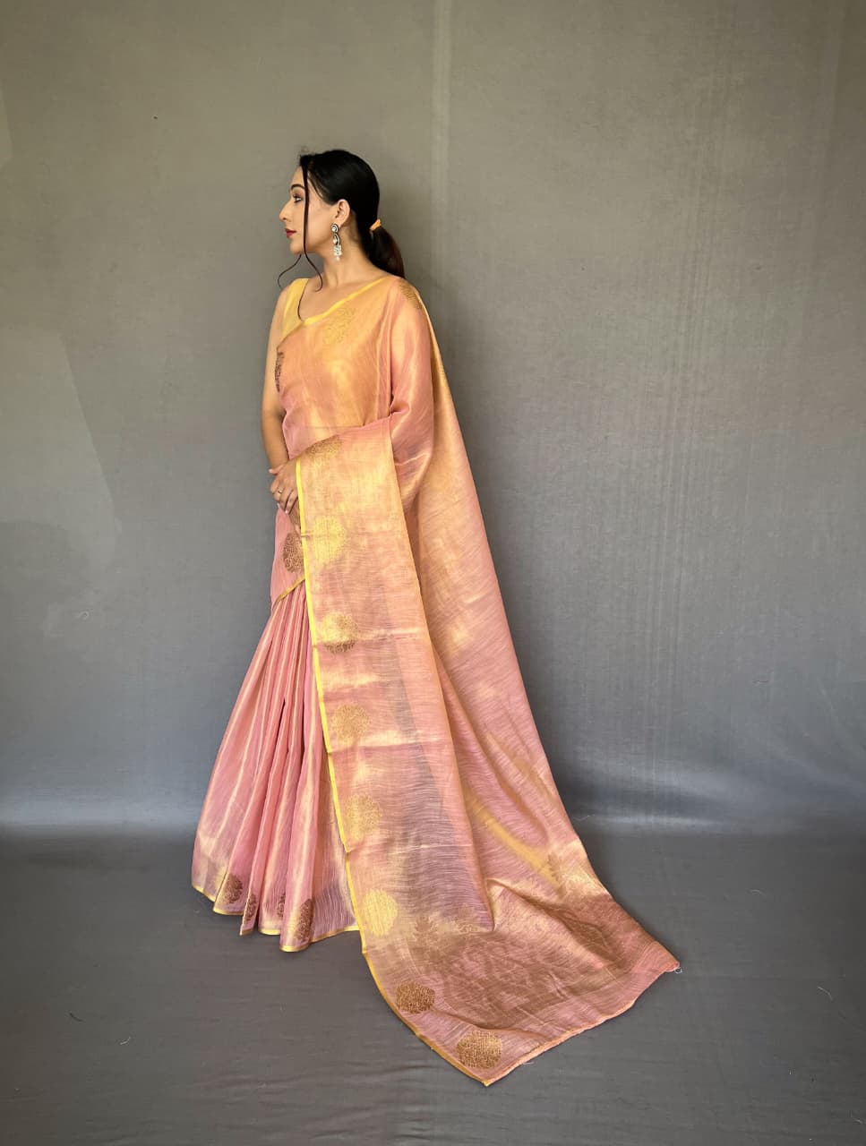 Gulabo Tissue Silk Saree