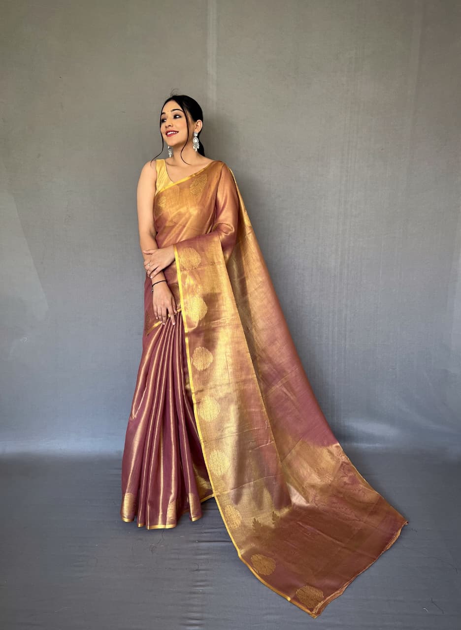 Gulabo Tissue Silk Saree