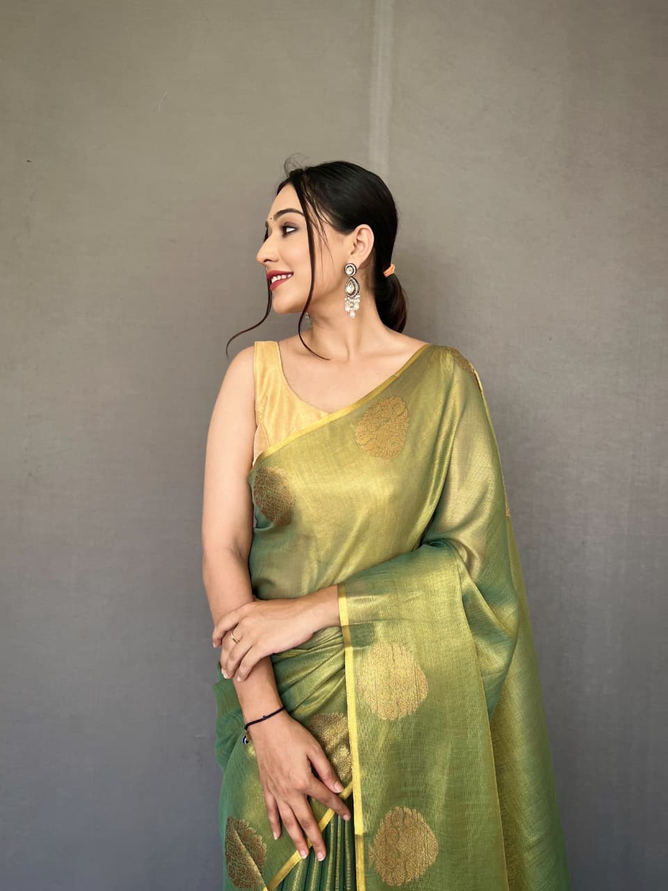 Gulabo Tissue Silk Saree