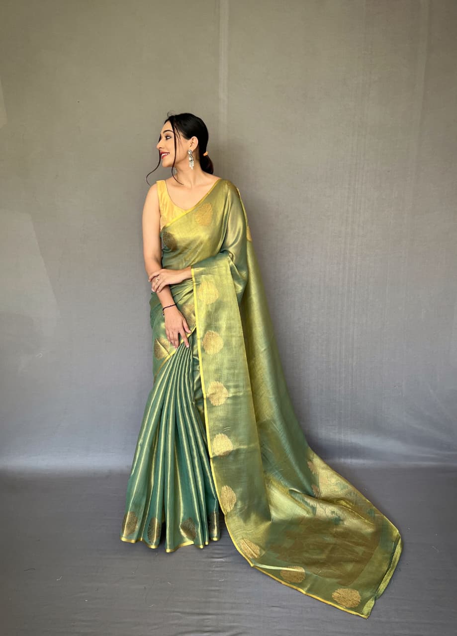 Gulabo Tissue Silk Saree