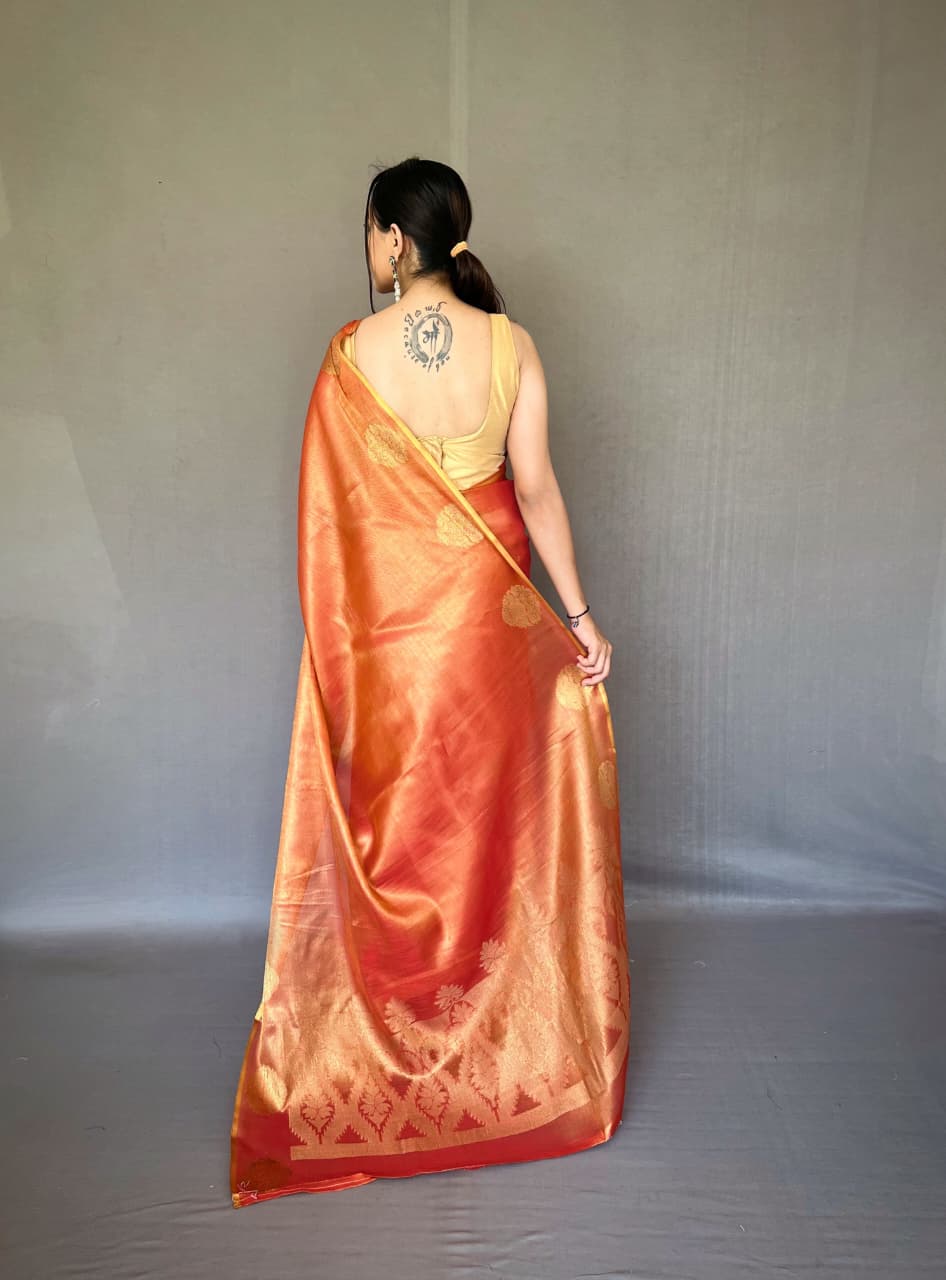 Gulabo Tissue Silk Saree