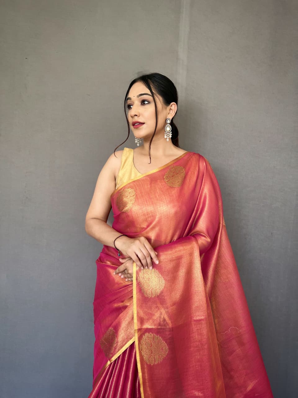 Gulabo Tissue Silk Saree