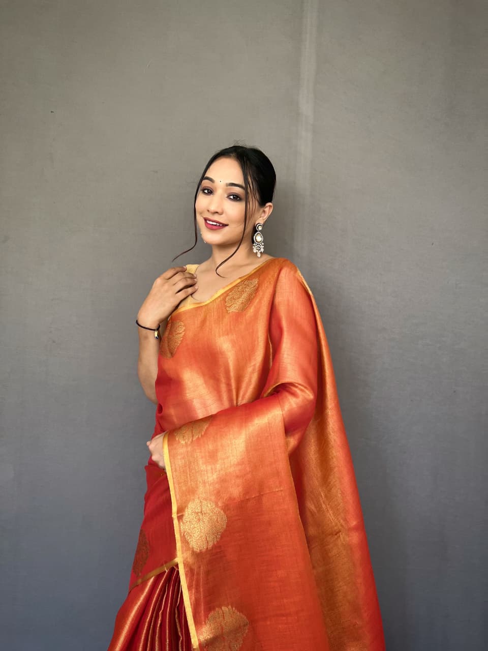 Gulabo Tissue Silk Saree