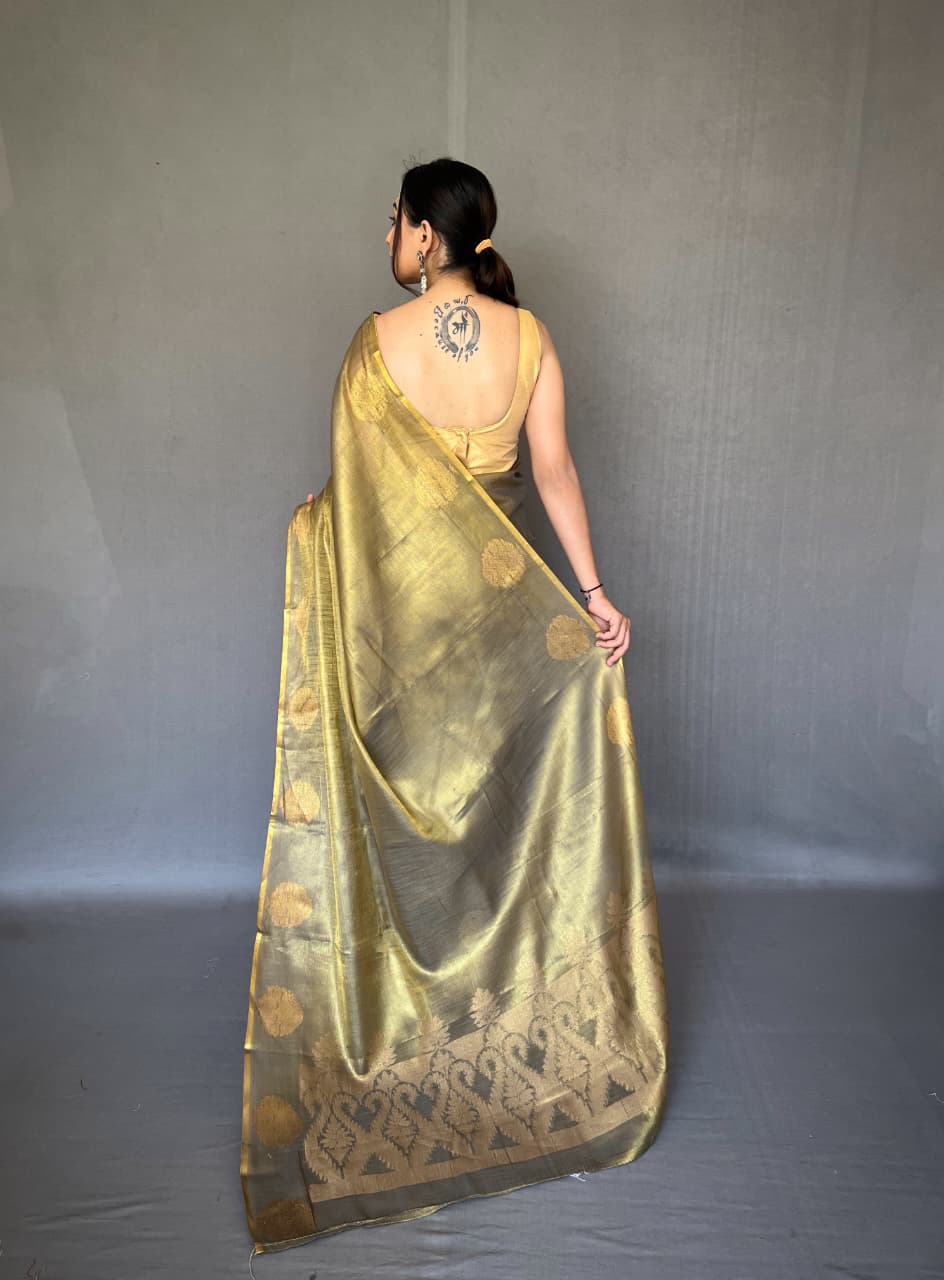 Gulabo Tissue Silk Saree