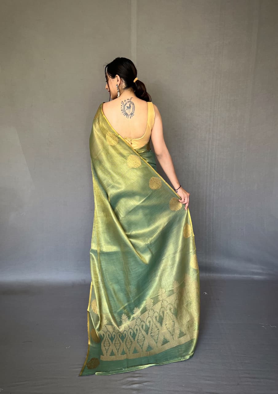 Gulabo Tissue Silk Saree
