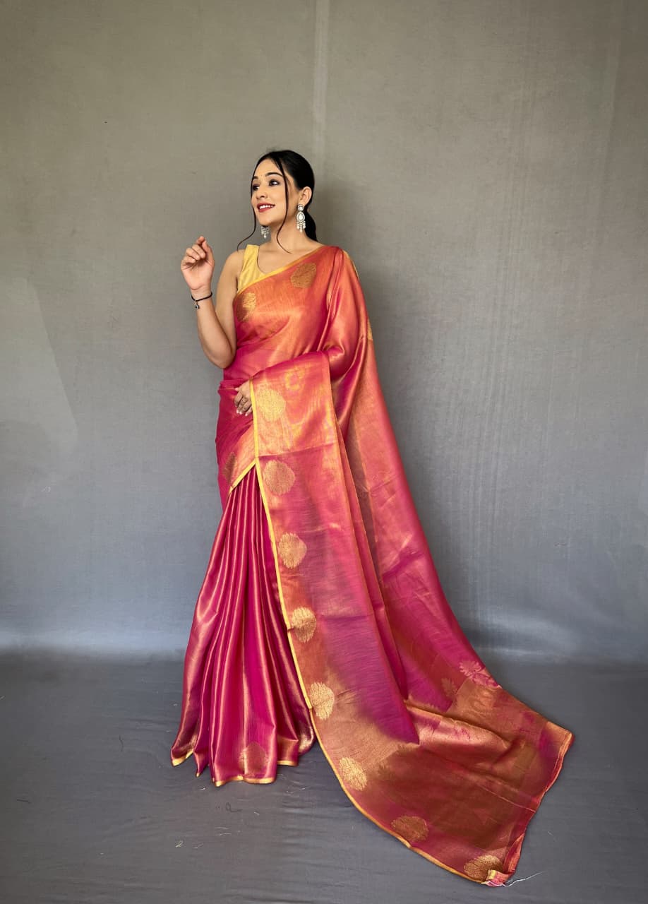 Gulabo Tissue Silk Saree