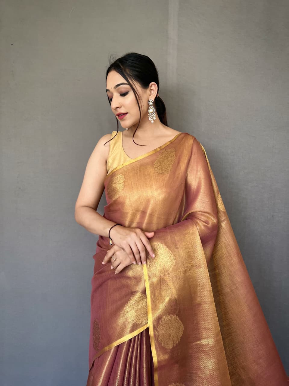 Gulabo Tissue Silk Saree