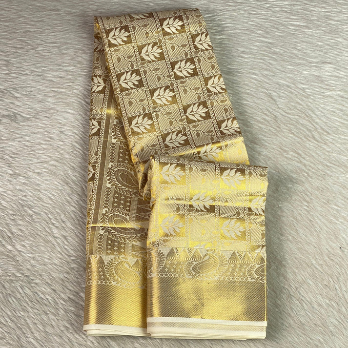 Kerala Tissue Gold Saree