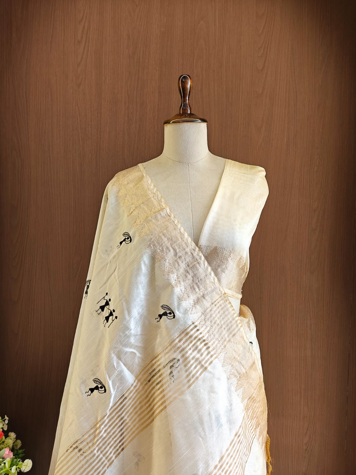 Assam Warli Designer Saree