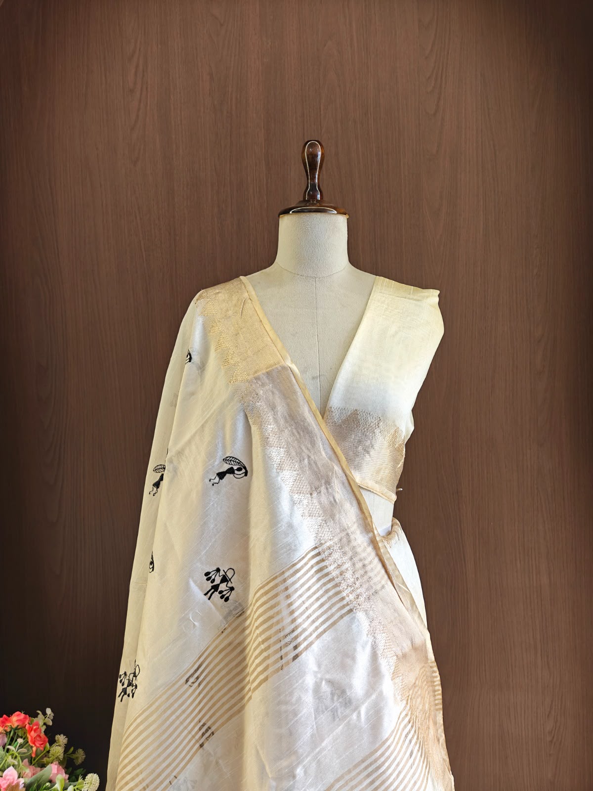 Assam Warli Designer Saree