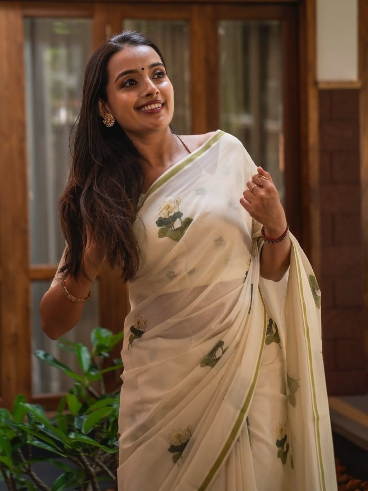 Linen Designer Saree