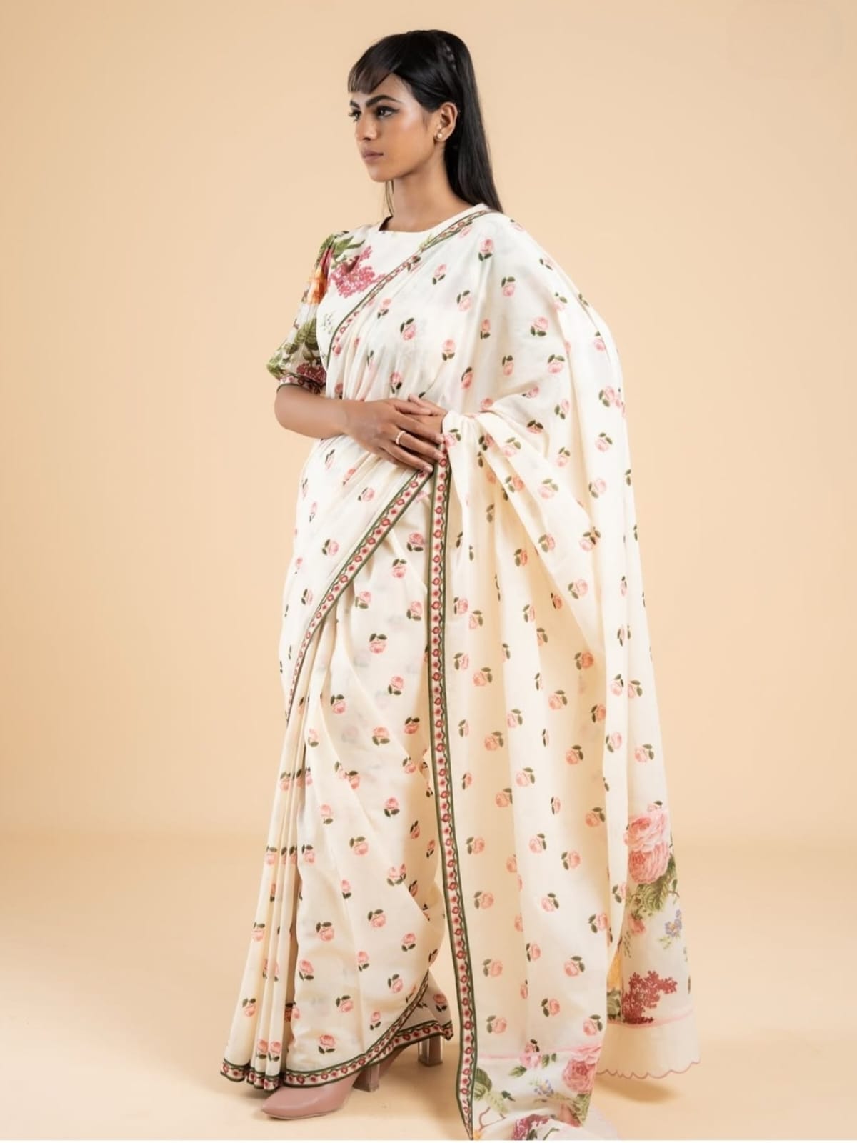 Linen Designer Saree