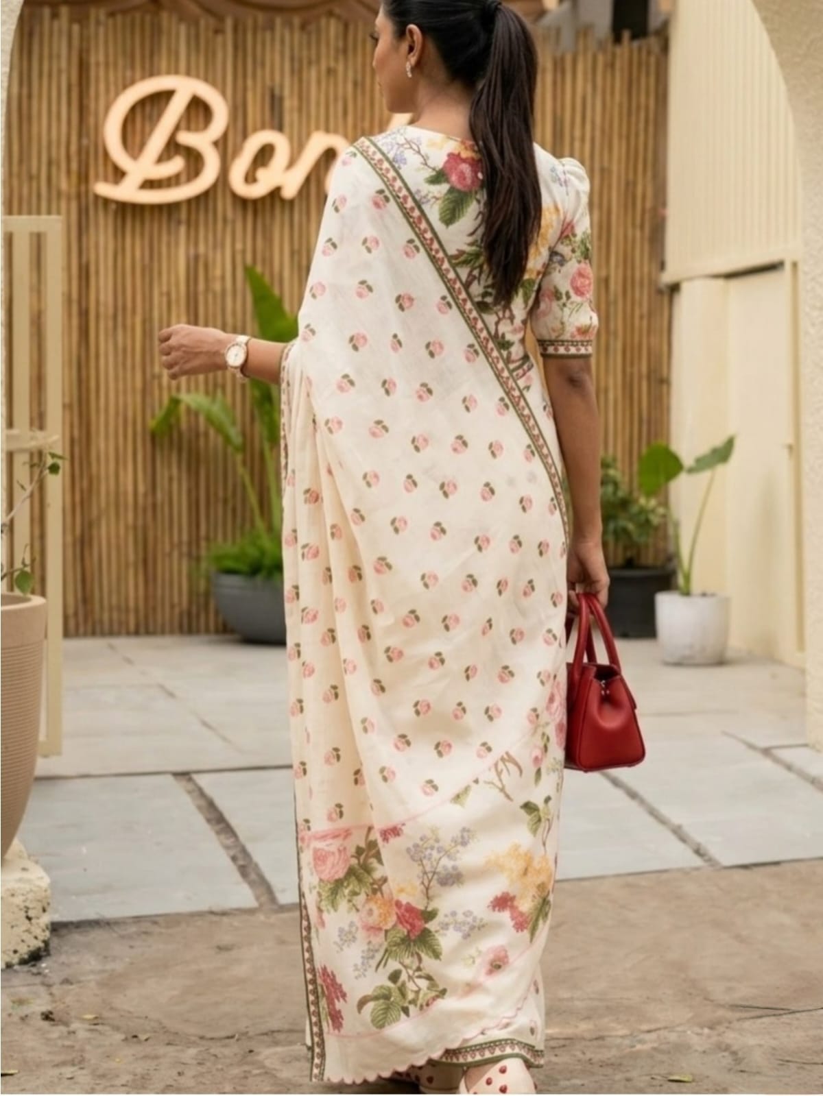 Linen Designer Saree