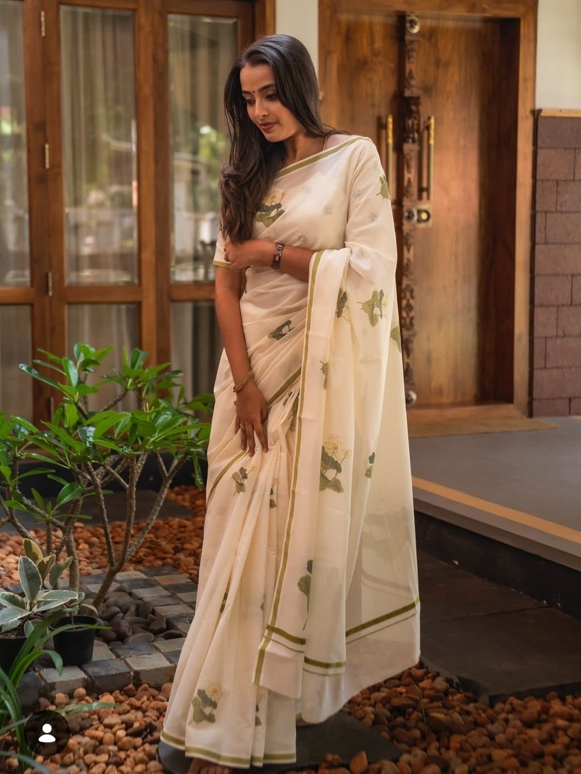 Linen Designer Saree