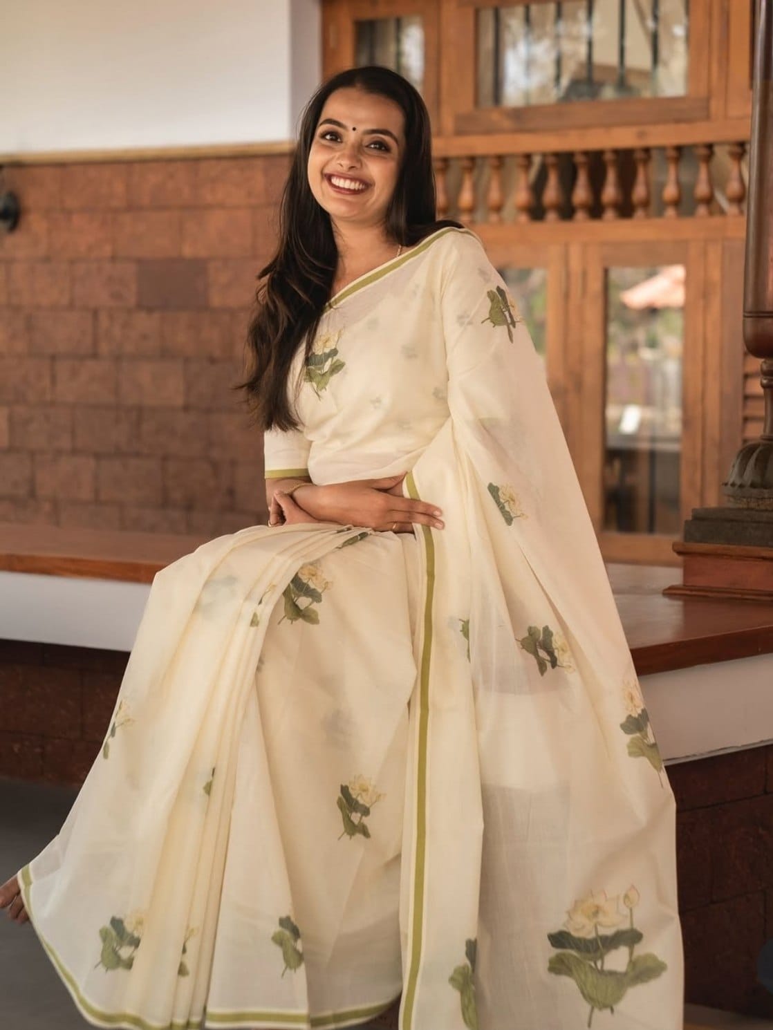 Linen Designer Saree
