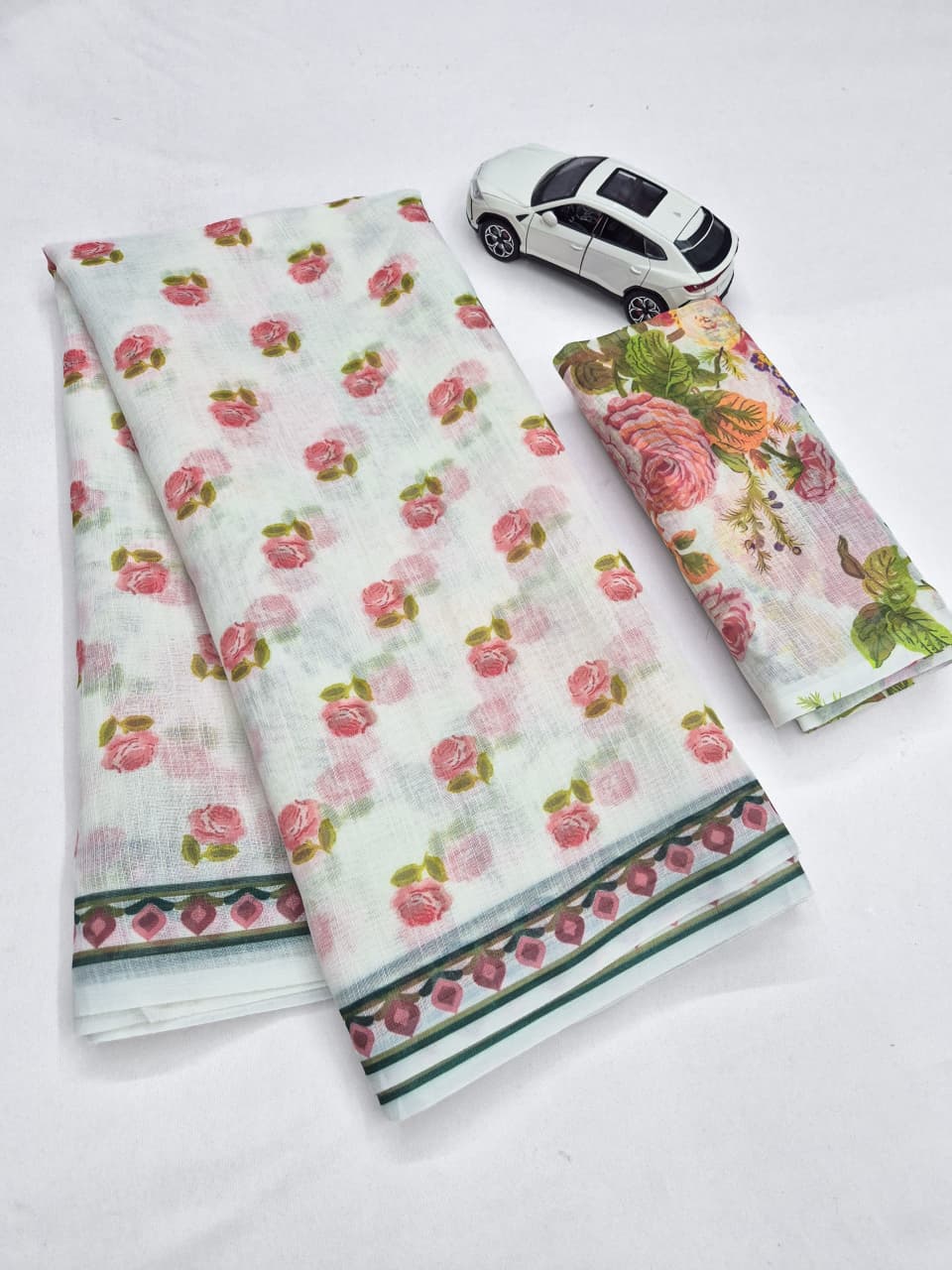Linen Designer Saree